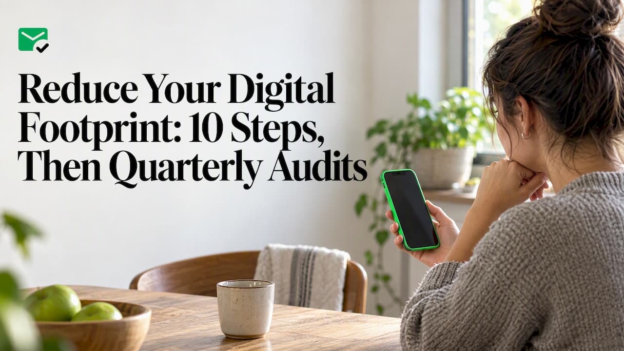 Reduce Your Digital Footprint: 10 Steps, Then Quarterly Audits