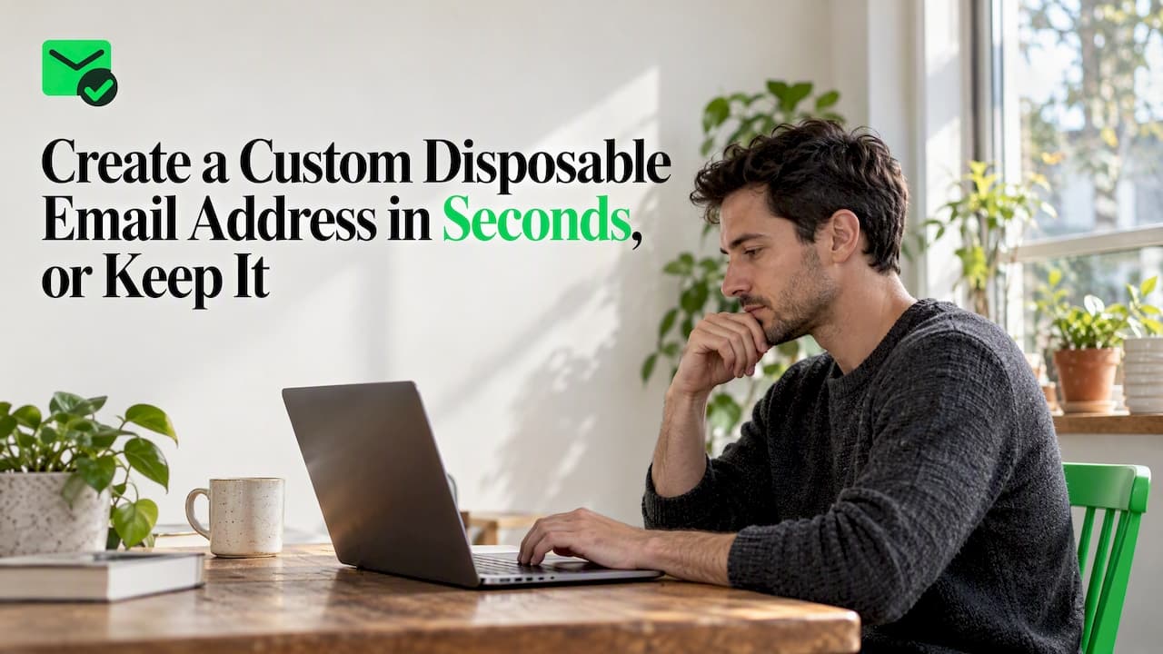 Create a Custom Disposable Email Address in Seconds, or Keep It